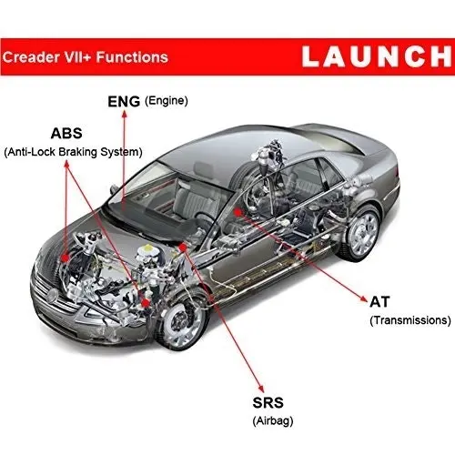 Launch X431 Creader VII+ CRP123 Auto Diagnostic Code Reader OBD2 Scanner Scan Tool