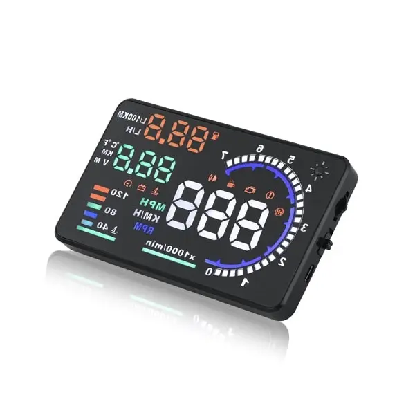 A8 5.5inch Car HUD Head Up Display with OBD2 Interface Plug