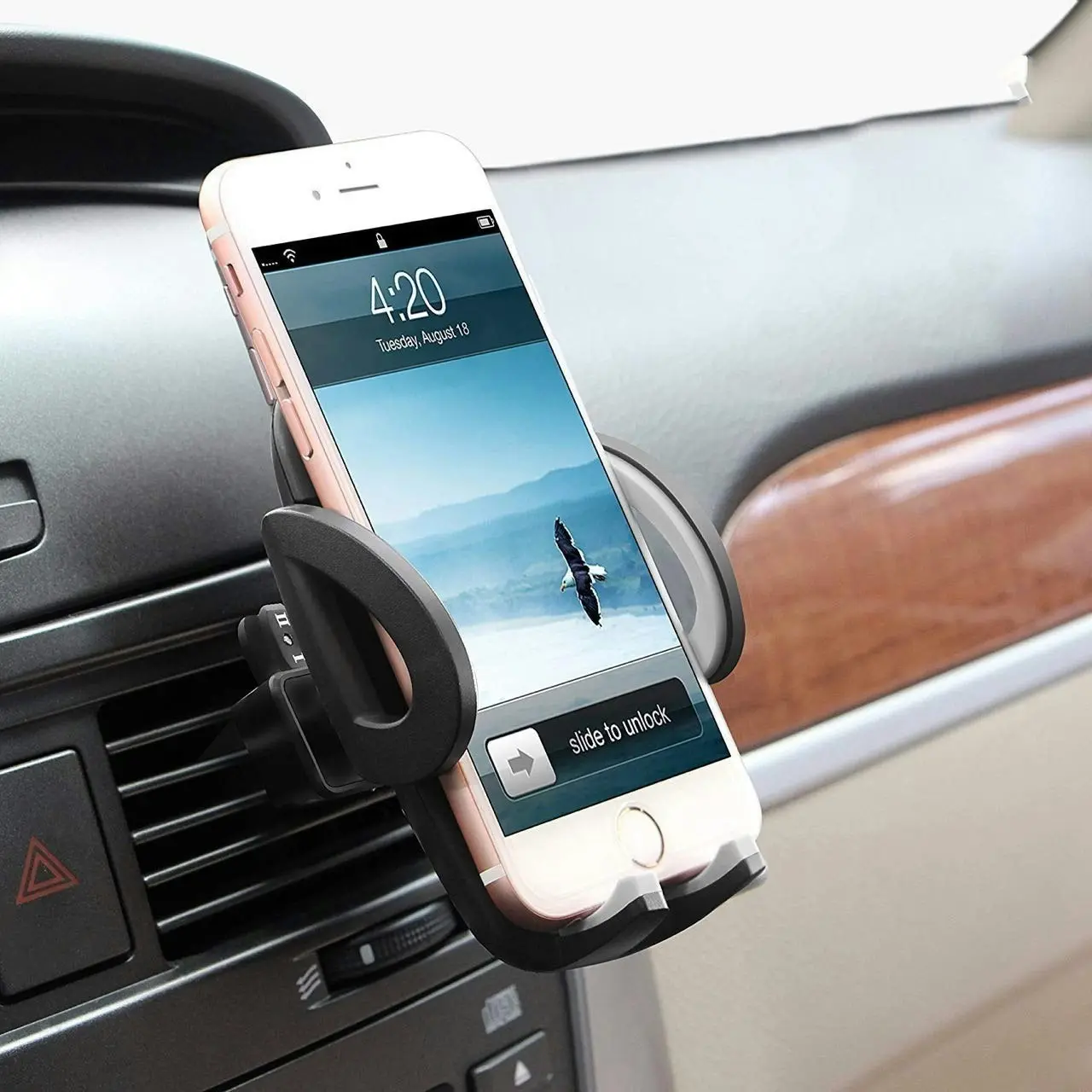 Beam Electronics Universal Smartphone Car Air Vent Mount Holder Cradle for iPhone XS XS Max X 8 8 Plus 7 7 Plus SE 6s 6 Plus 6 5s 5 4s 4