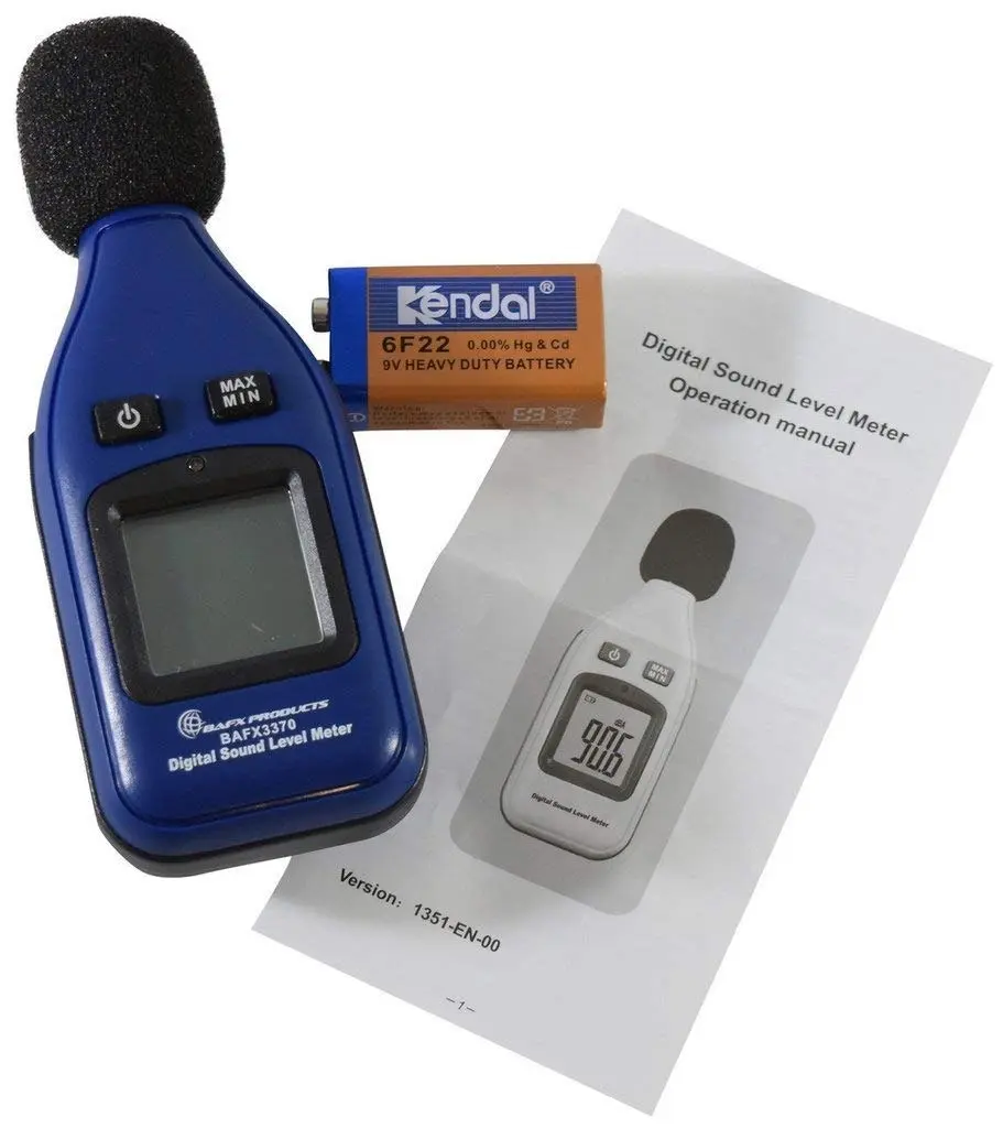 BAFX Products - SPL - Decibel Meter/Sound Level Reader / 30-130dBA Range (Standard)