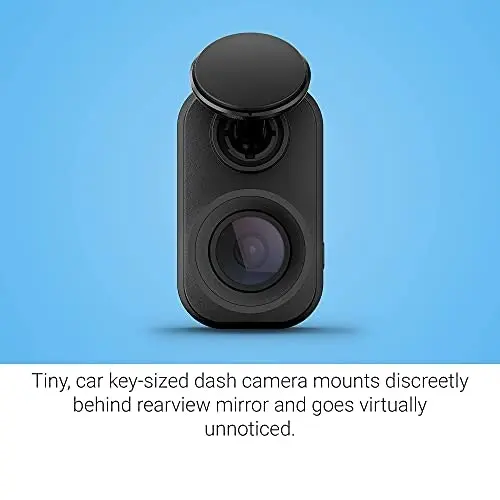 Garmin Dash Cam Mini 2, 1080p, 140-degree FOV, Incident Detection Recording and Signature Series Cloth