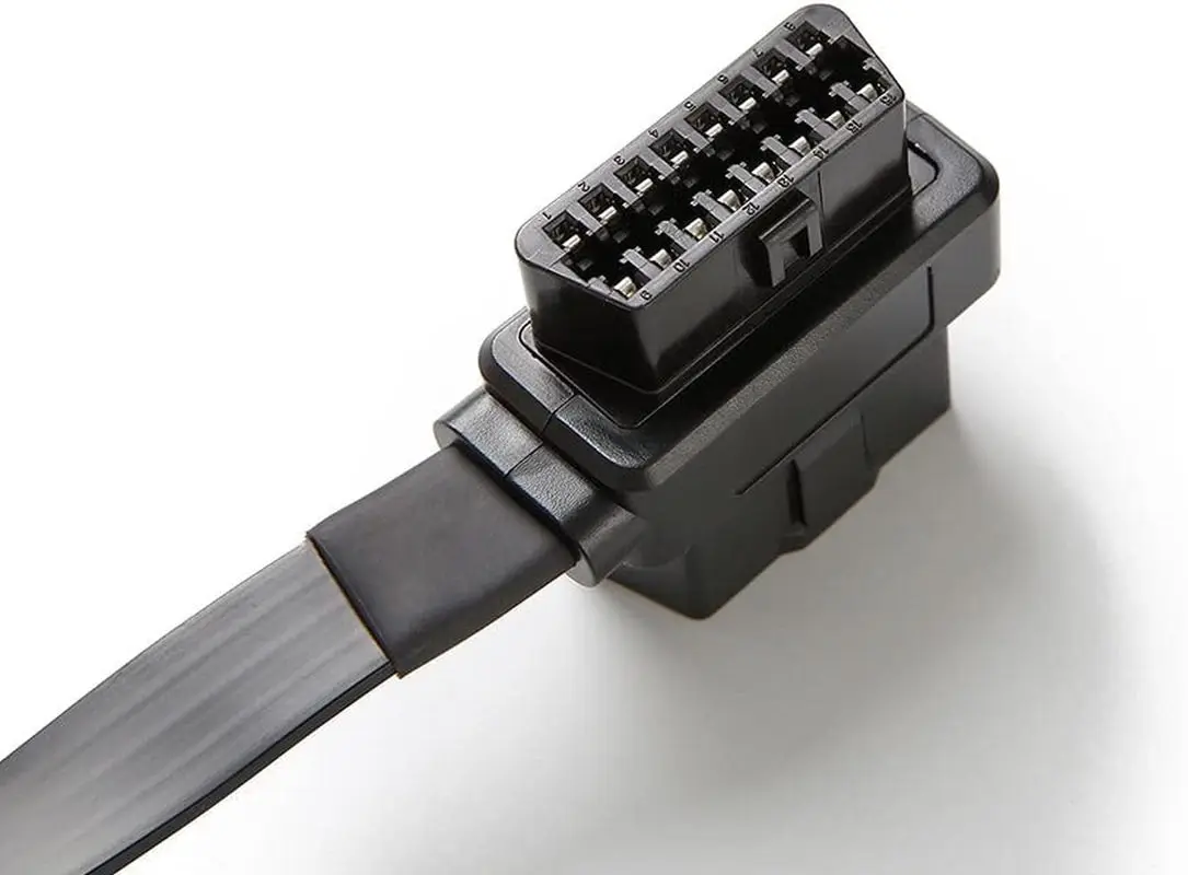 Bbfly-A9 OBD II OBD2 16 Pin Splitter Extension 1X Male and 2X Female Extension Cable Adapter (2FT/60CM)