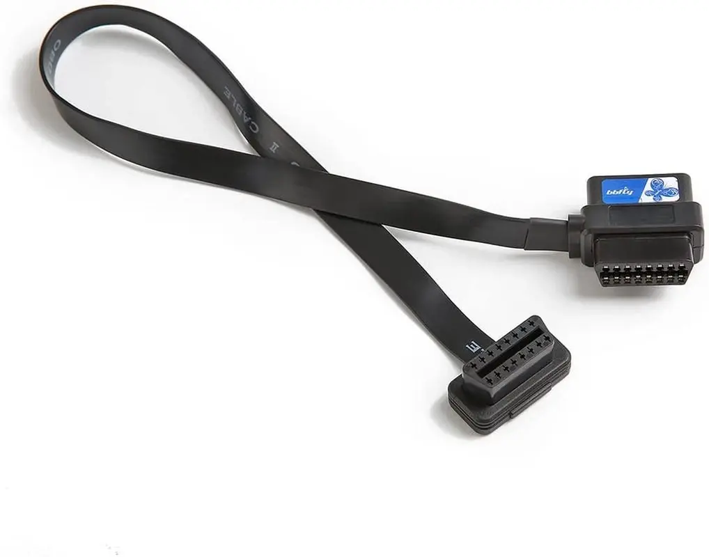 Bbfly-A9 OBD II OBD2 16 Pin Splitter Extension 1X Male and 2X Female Extension Cable Adapter (2FT/60CM)