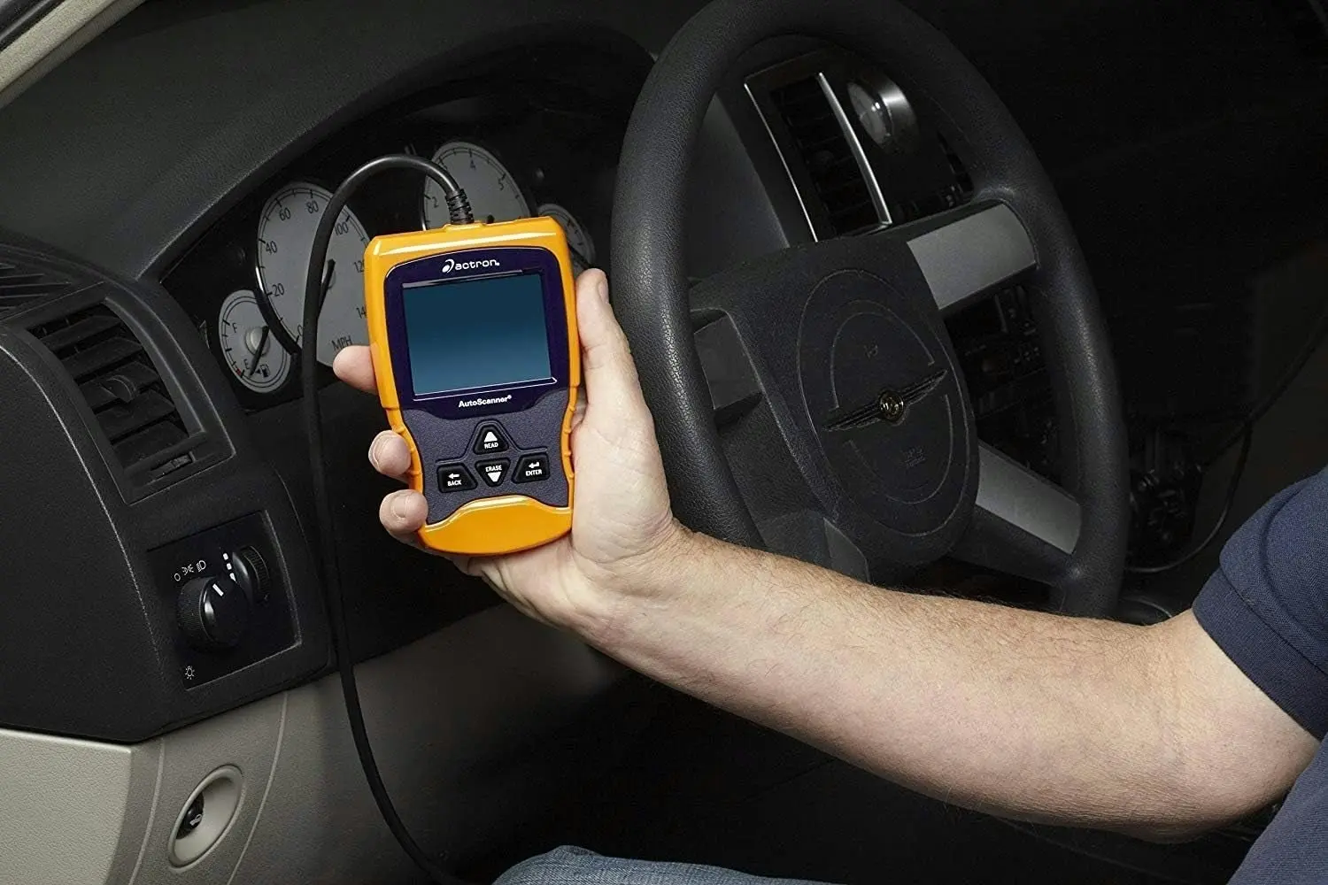 Actron CP9670 Autoscanner Trilingual OBD II, CAN, and ABS Scan Tool with Color Screen for 1996 and Newer Vehicles