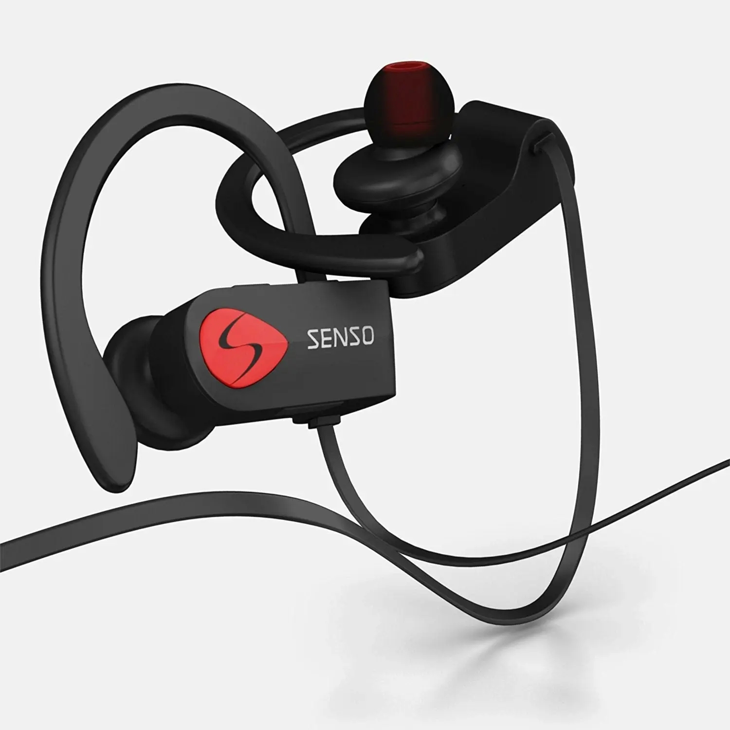 Senso Bluetooth Headphones, Best Wireless Sports Earphones w/ Mic IPX7 Waterproof HD Stereo Sweatproof Earbuds for Gym Running