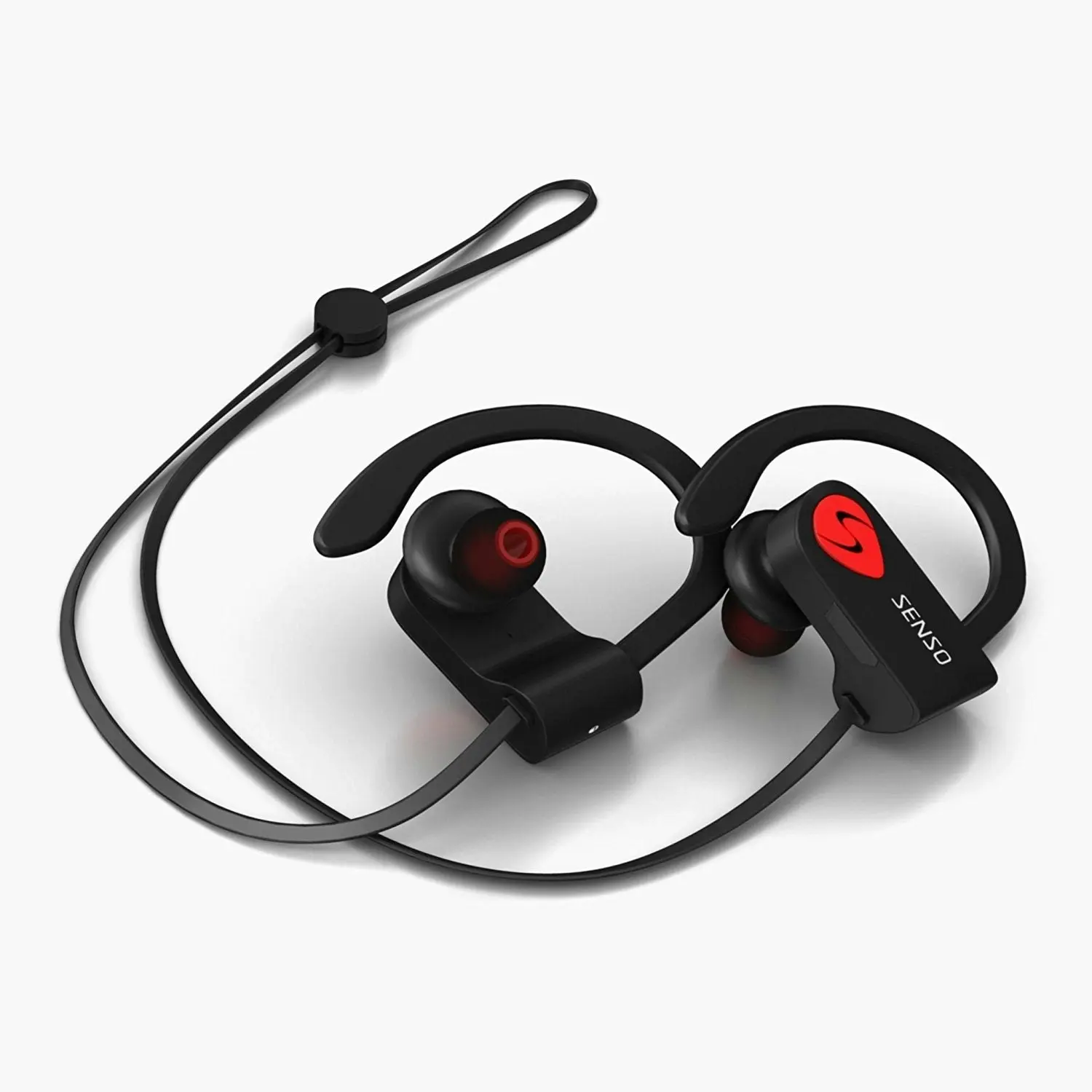 Senso Bluetooth Headphones, Best Wireless Sports Earphones w/ Mic IPX7 Waterproof HD Stereo Sweatproof Earbuds for Gym Running