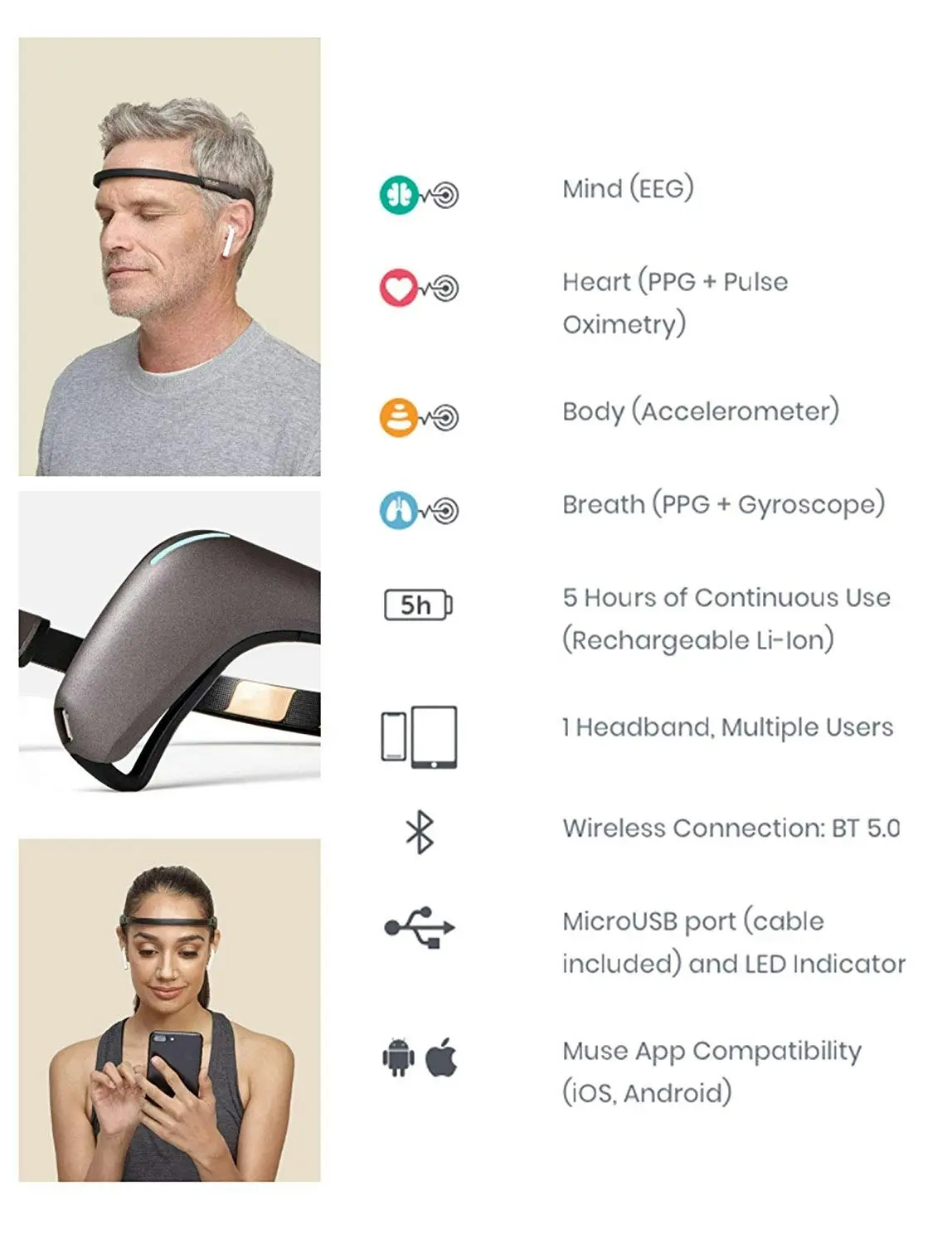 MUSE 2 The Brain Sensing Headband