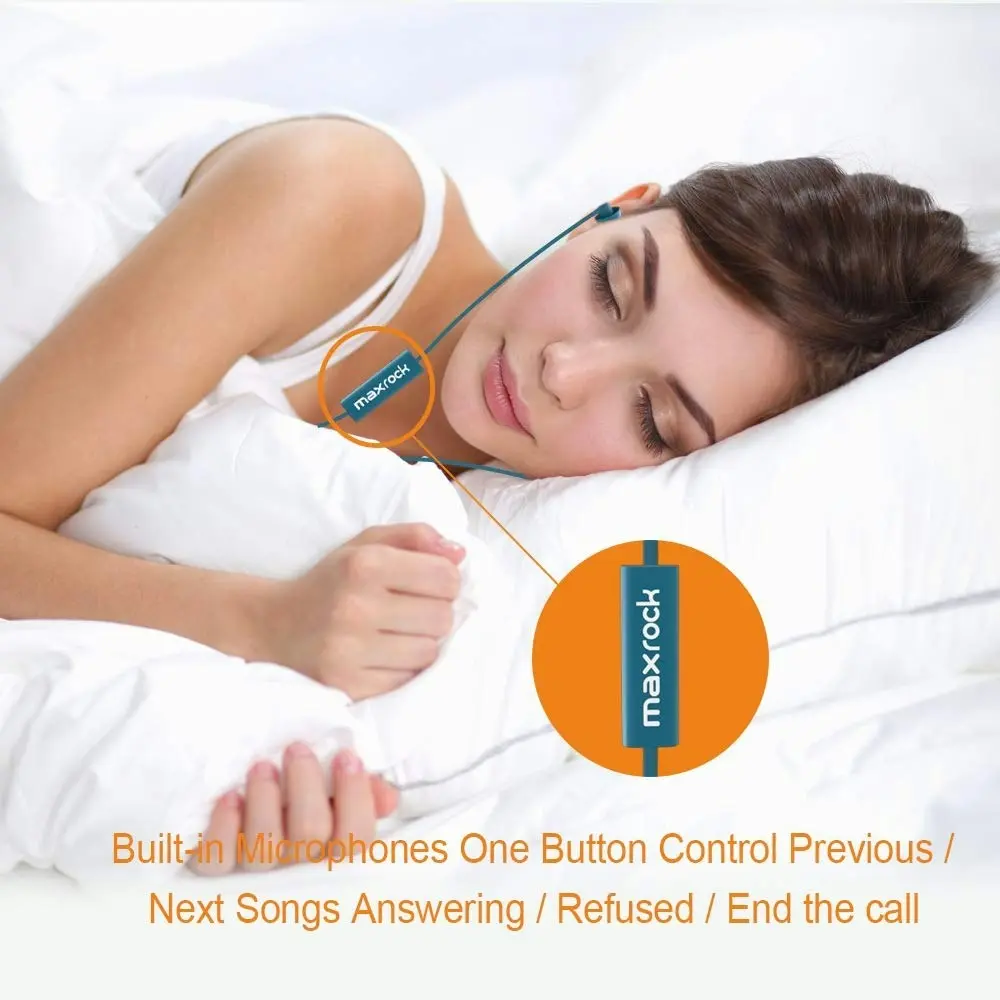 MAXROCK Sleep Earplugs - Noise Isolating Ear Plugs Sleep Earbuds Headphones with Unique Total Soft Silicone Perfect for Insomnia, Side Sleeper, Snorin