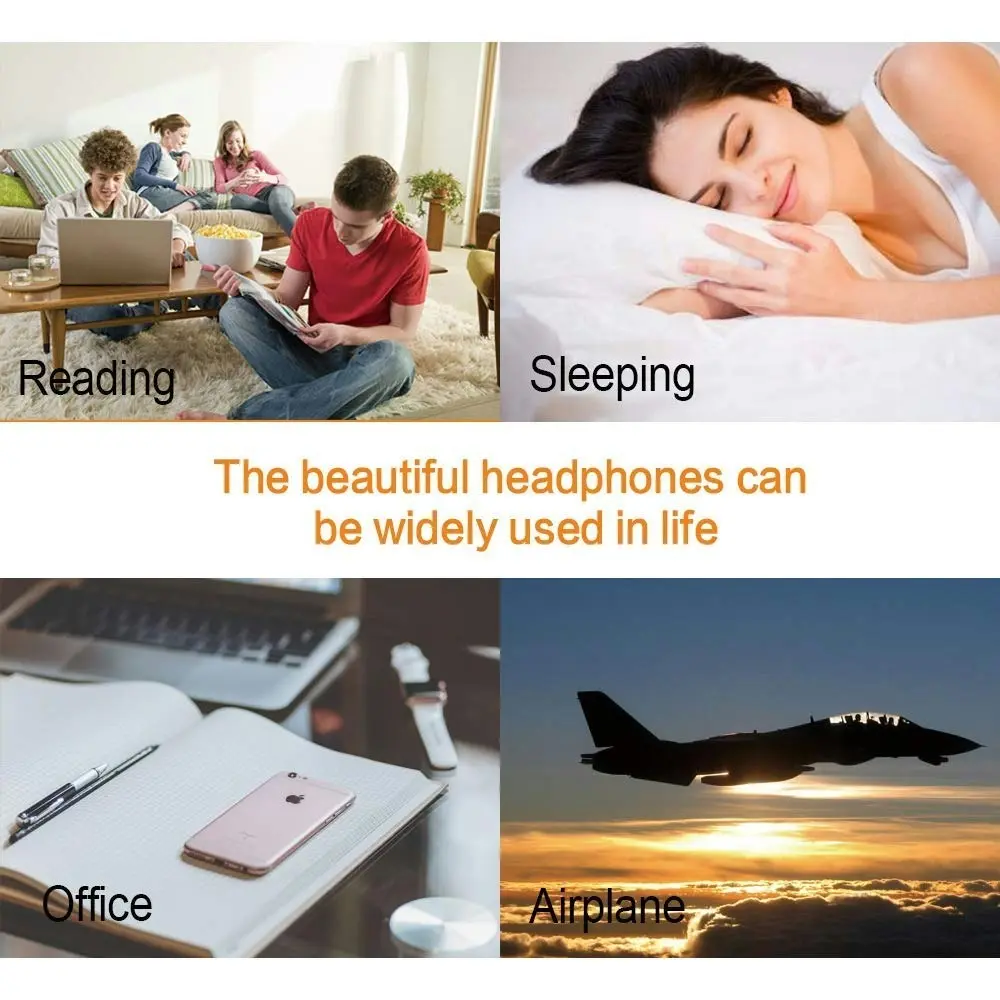 MAXROCK Sleep Earplugs - Noise Isolating Ear Plugs Sleep Earbuds Headphones with Unique Total Soft Silicone Perfect for Insomnia, Side Sleeper, Snorin