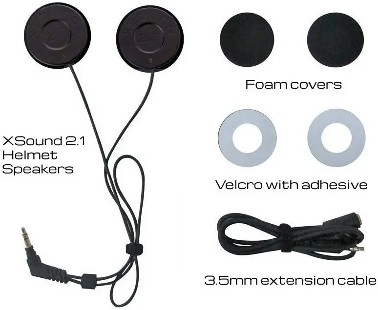 IASUS XSound 2.1 Helmet Speakers