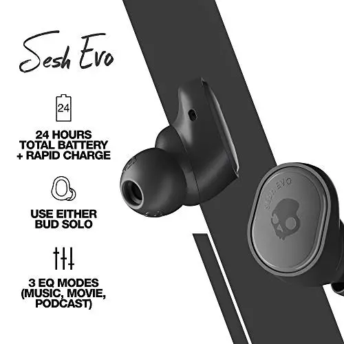 Skullcandy Sesh Evo True Wireless In-Ear Earbud - True Black