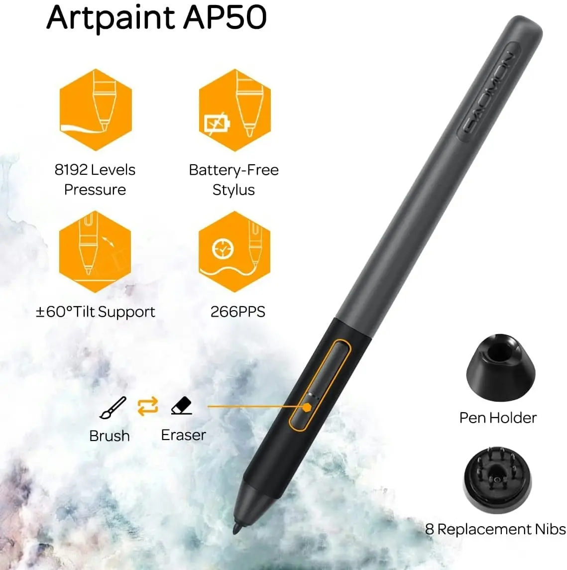 GAOMON PD1161 11.6 Inches HD IPS Tilt Support Graphics Drawing Pen Display Tablet with 8 Shortcuts and 8192 Levels Battery-Free AP50 Stylus