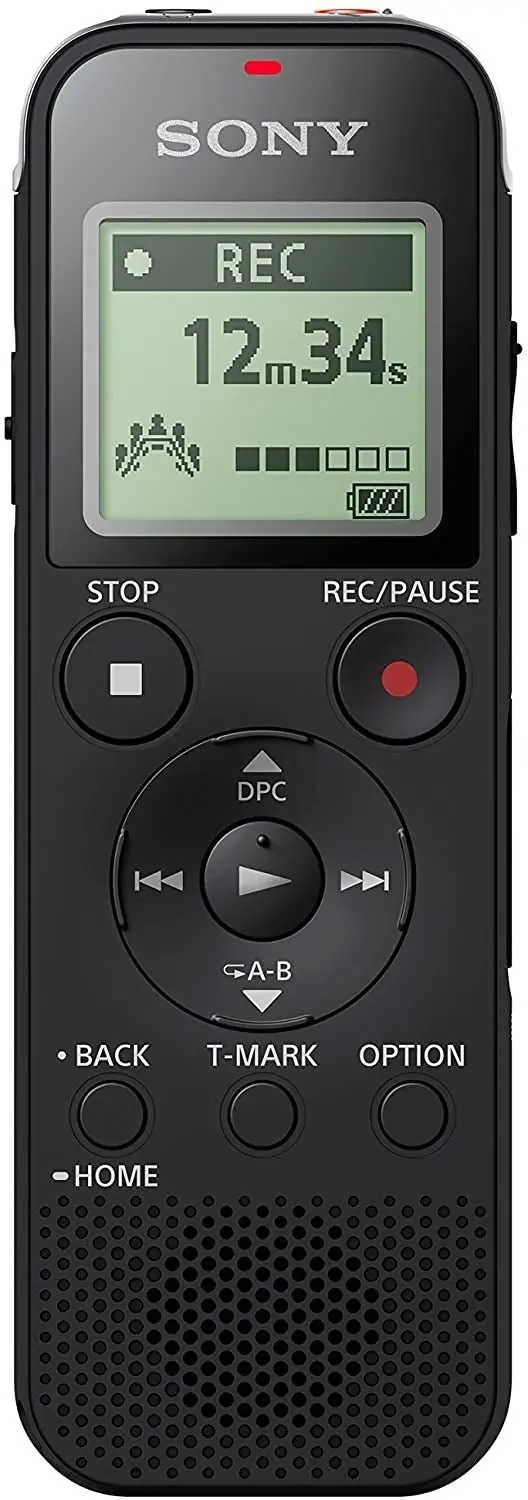 Sony ICD-PX470 Stereo Digital Voice Recorder with Built-in USB Voice Recorder, Black