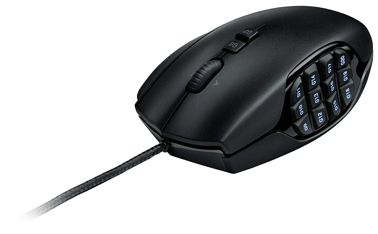 Logitech G600 MMO Gaming Mouse, RGB Backlit, 20 Programmable Buttons