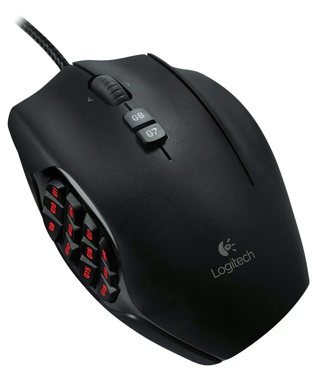 Logitech G600 MMO Gaming Mouse, RGB Backlit, 20 Programmable Buttons