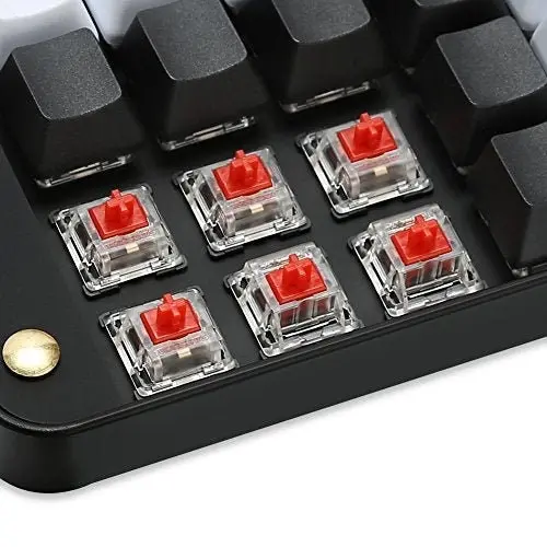 Koolertron Single-Handed Programmable Mechanical Keyboard with OEM Gateron Red Switch,All 48 Programmable Keys Tools Keypad,8 Macro Keys, PBT Keycaps.