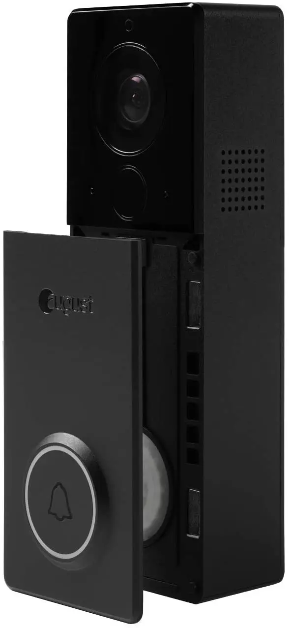 August View Wire-Free Doorbell Camera, Black, AUG-AB03-C04-001