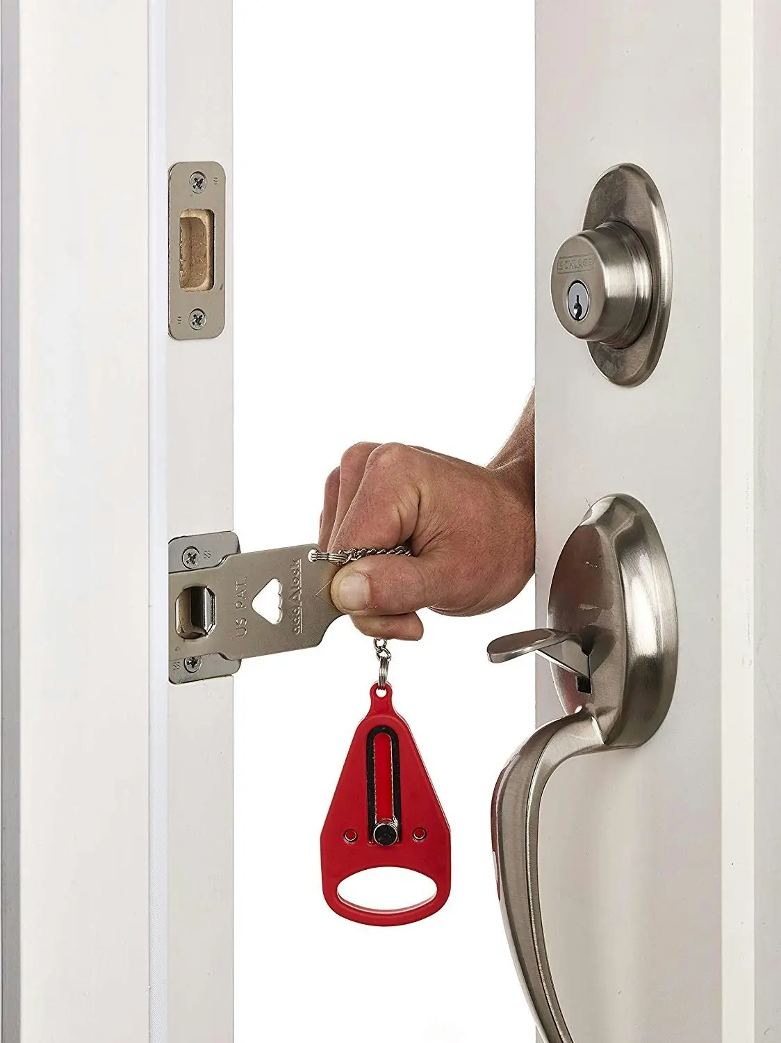 Addalock - (1 Piece) The Original Portable Door Lock, Travel Lock, School Lockdown