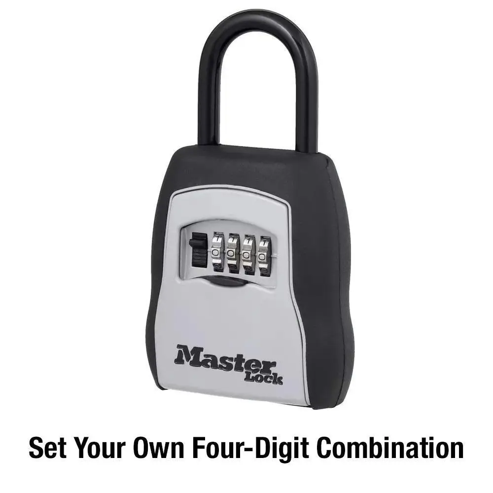 Master Lock 5424D Set Your Own Combination Portable Lock Box with Light Up Dials 6 Key Capacity