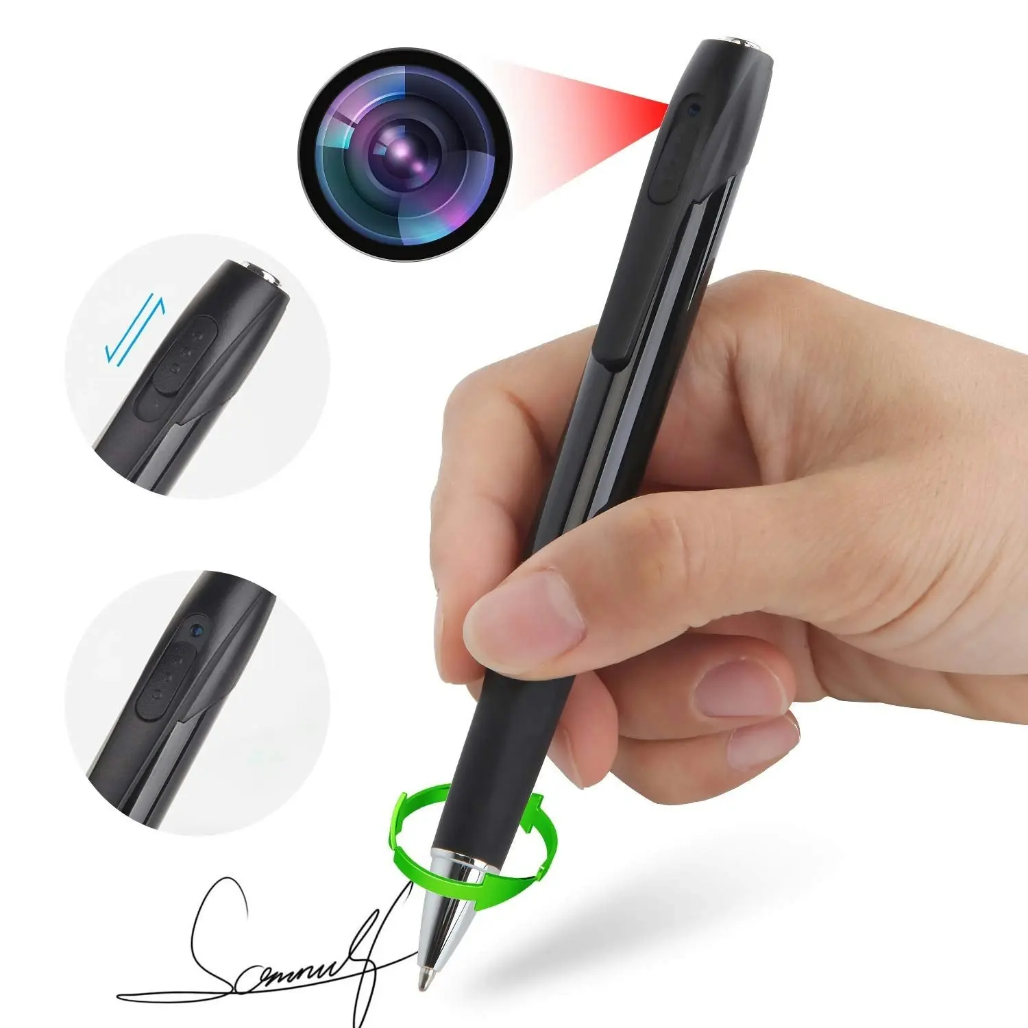 Hidden Camera - Spy Camera - Mini Spy Camera LKcare 1080p HD Spy Camera Pen 2.5 Hours Video Taking Battery Life with 32GB Memory for Business Conferen