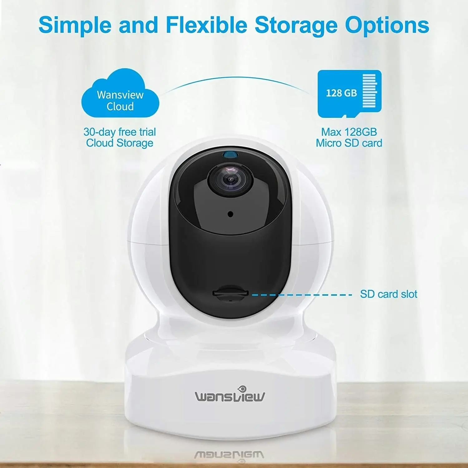 Wansview Home Security Camera, Baby Camera,1080P HD Wansview Wireless WiFi Camera for Pet/Nanny, Motion Alerts, 2 Way Audio, Night Vision, Compatible