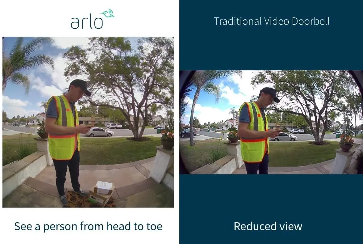 Arlo Video Doorbell | HD Video Quality, 2-Way Audio, Package Detection | Motion Detection and Alerts | Built-in Siren | Night Vision | Easy Installati