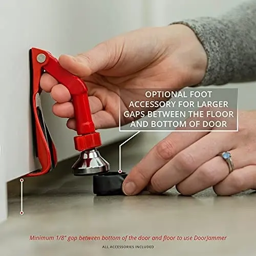 DoorJammer Portable Door Lock Brace for Home Security and Personal Protection (DJ3 - DoorJammer)