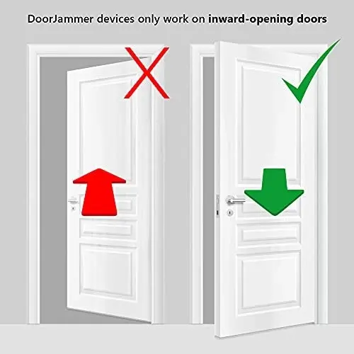 DoorJammer Portable Door Lock Brace for Home Security and Personal Protection (DJ3 - DoorJammer)