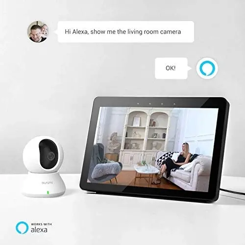 Blurams Security Camera 2K, Blurams Baby Monitor Dog Camera 360-degree for Home Security w/ Smart Motion Tracking, Phone App, IR Night Vision, Siren,