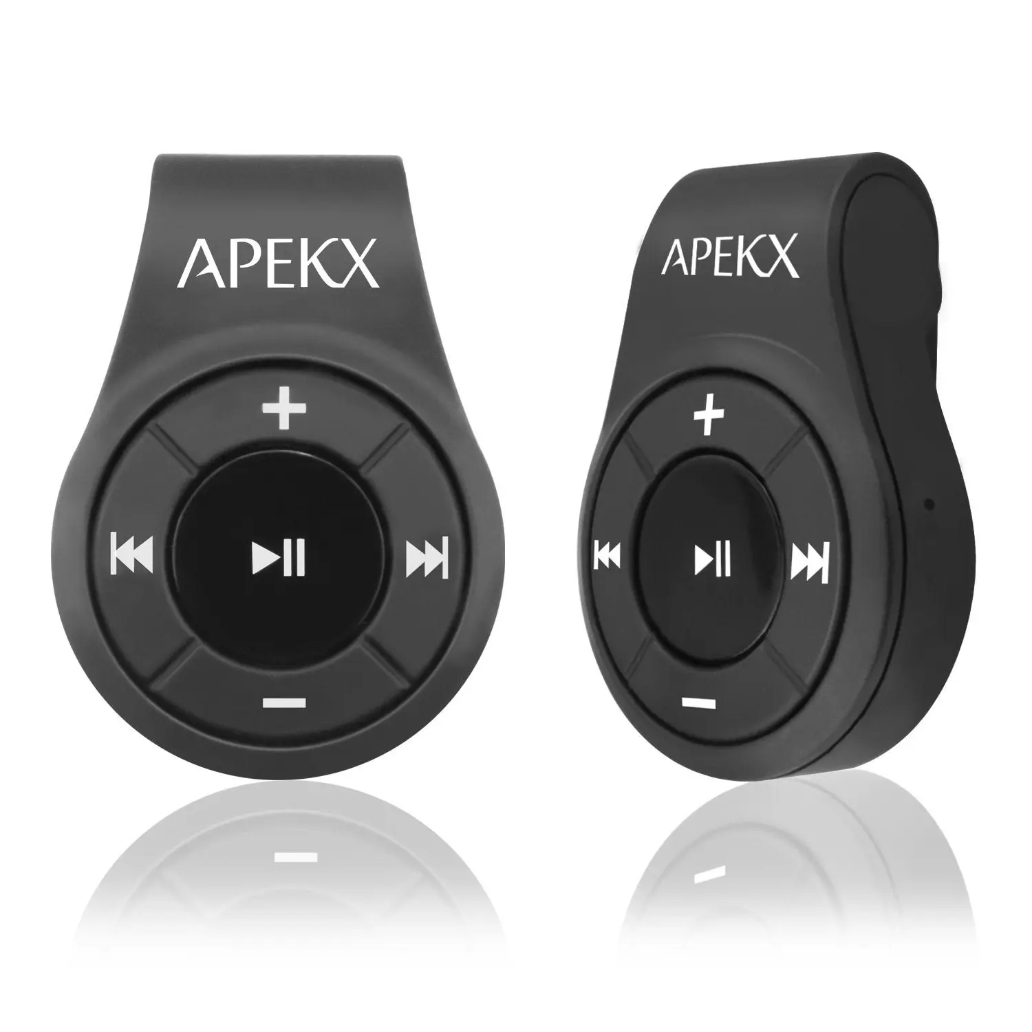 APEKX Clip Bluetooth Audio Adapter for Headphones, Headset, Speaker, Wireless Receiver with MIC for Hands-Free Call and Music