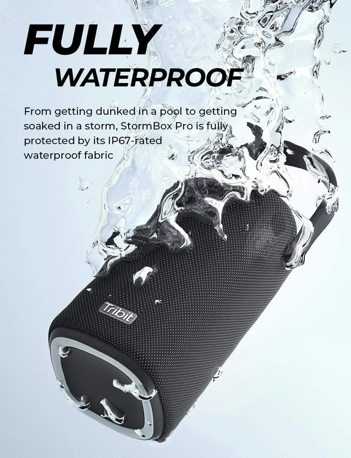 Tribit StormBox Pro Portable Bluetooth Speaker with High Fidelity 360° Sound Quality, 3 Drivers with 2 Passive Radiators, Exceptional Built-in XBass,