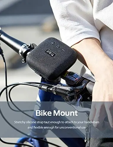 Tribit StormBox Micro Bluetooth Speaker, IP67 Waterproof & Dustproof Portable Outdoor Speaker, Bike Speakers with Powerful Loud Sound, Advanced TI Amp