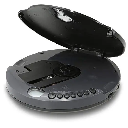 GPX PC332B Portable CD Player with Anti-Skip Protection, FM Radio and Stereo Earbuds - Black