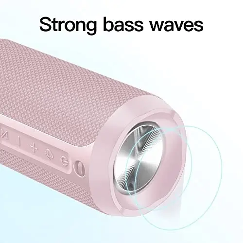 EDUPLINK Portable Bluetooth Speaker Waterproof IPX7 Wireless Speaker with 20W Louder Speakers Party Lights Sync The Music