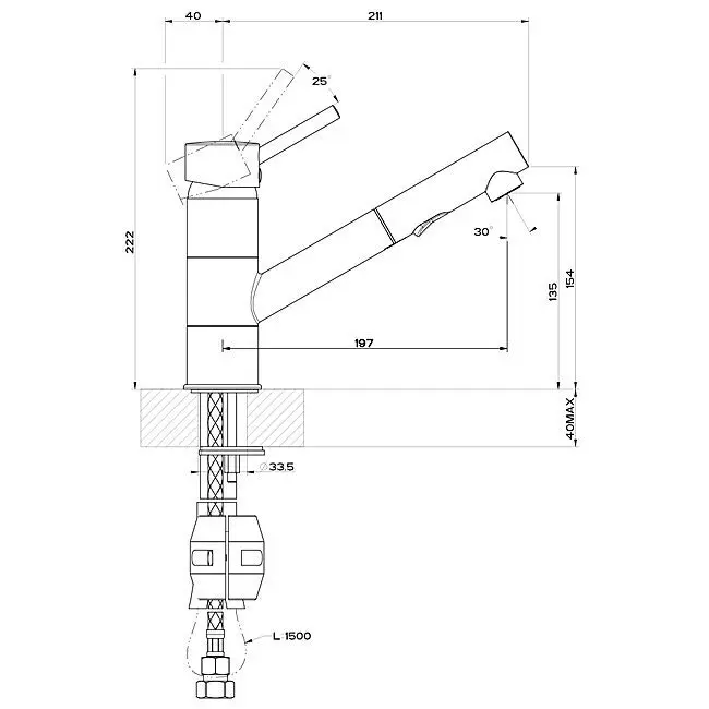 Franke Eclipse Pull Out Tap