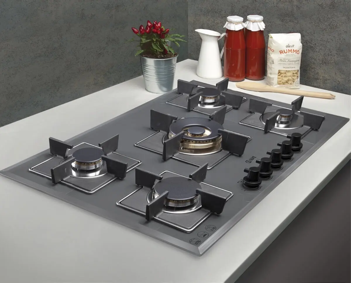 Ilve 77cm Grigio Lusso Natural Gas Cooktop