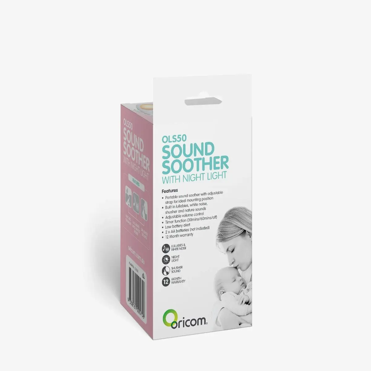 Oricom OLS50 Portable Baby Sound Soother with Night Light