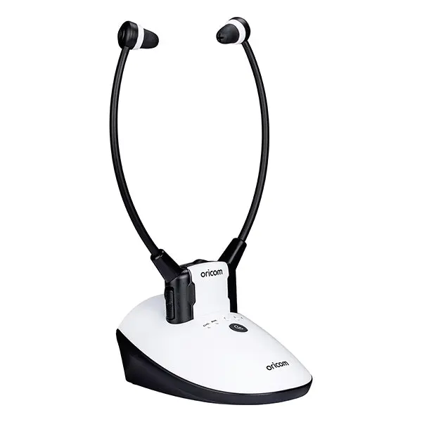 Oricom TV7400 Amplified Wireless Headset with Fast Charging Cradle