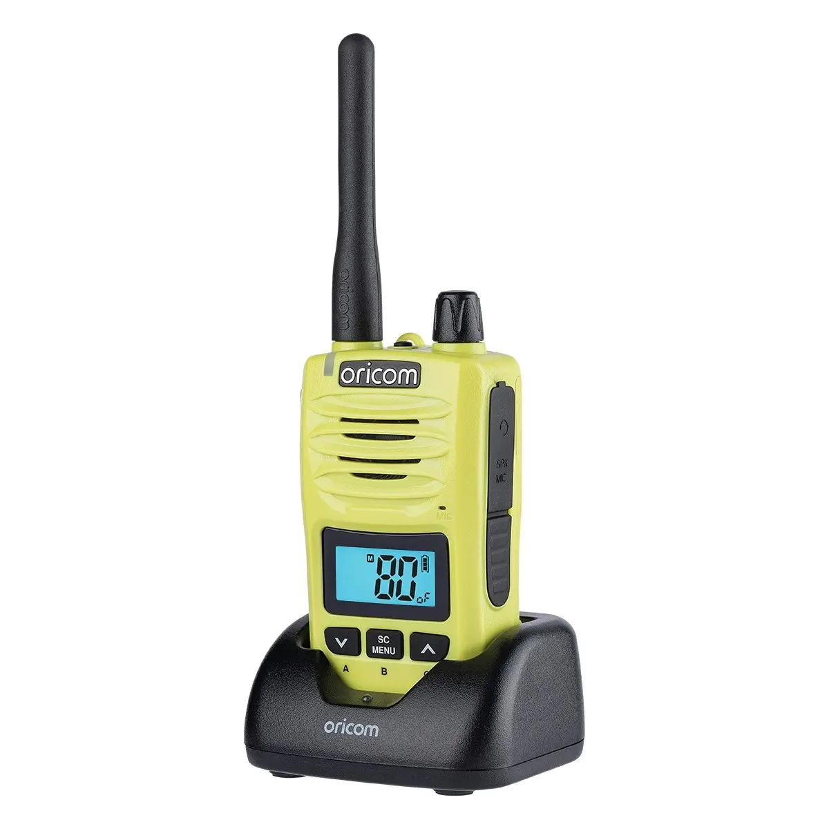 Oricom DTX600 Waterproof IP67 5 Watt Handheld UHF CB Radio - Lime