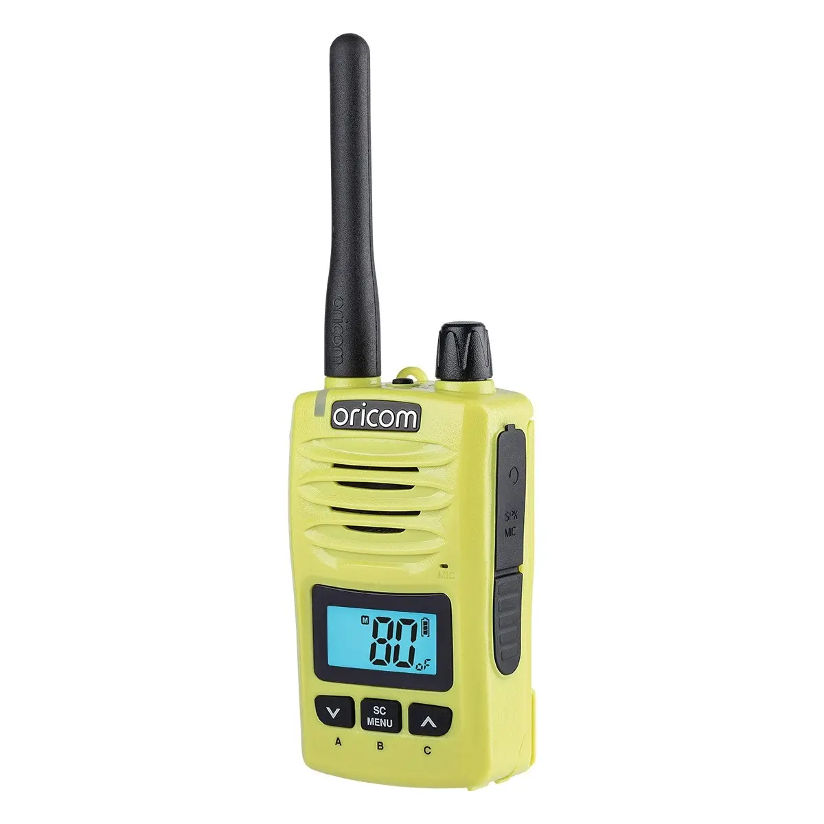 Oricom DTX600 Waterproof IP67 5 Watt Handheld UHF CB Radio - Lime