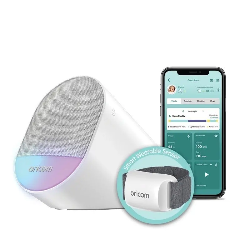 Oricom OBHGPLUS Guardian Plus Wearable Baby Sleep Tracker and Smart Soother