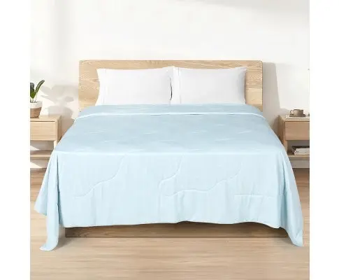 Cooling Comforter Summer Quilt Lightweight Blanket Cover - Blue