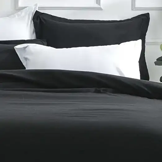 Luxton Pure Soft Quilt Cover Set - Black Colour