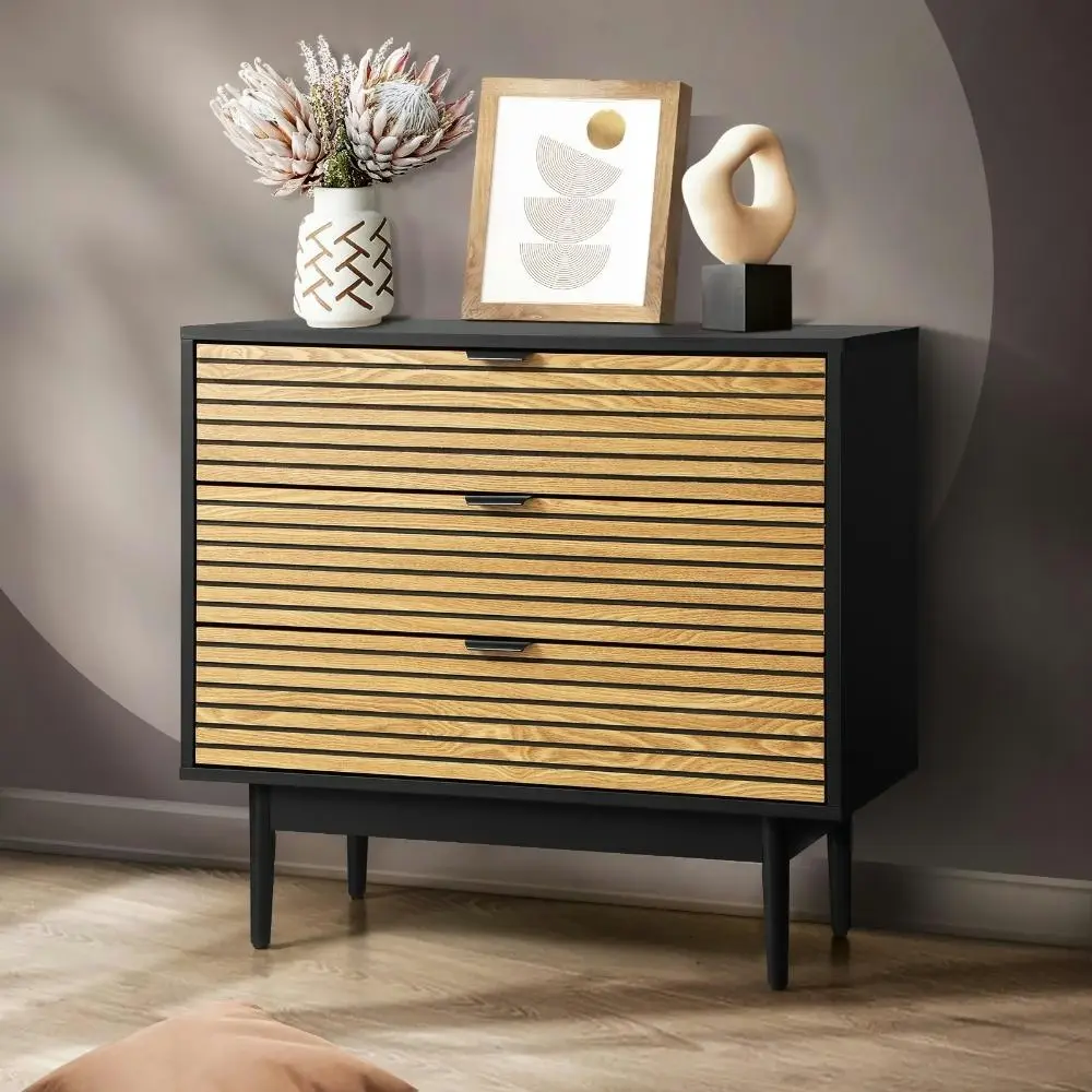 JAY 3 Chest of Drawers Dresser Table Bedside Lowboy Storage Cabinet