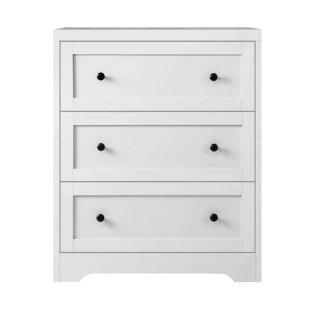 STAN 3 Chest of Drawers Tallboy Cabinet Bedside Table Hamptons Furniture