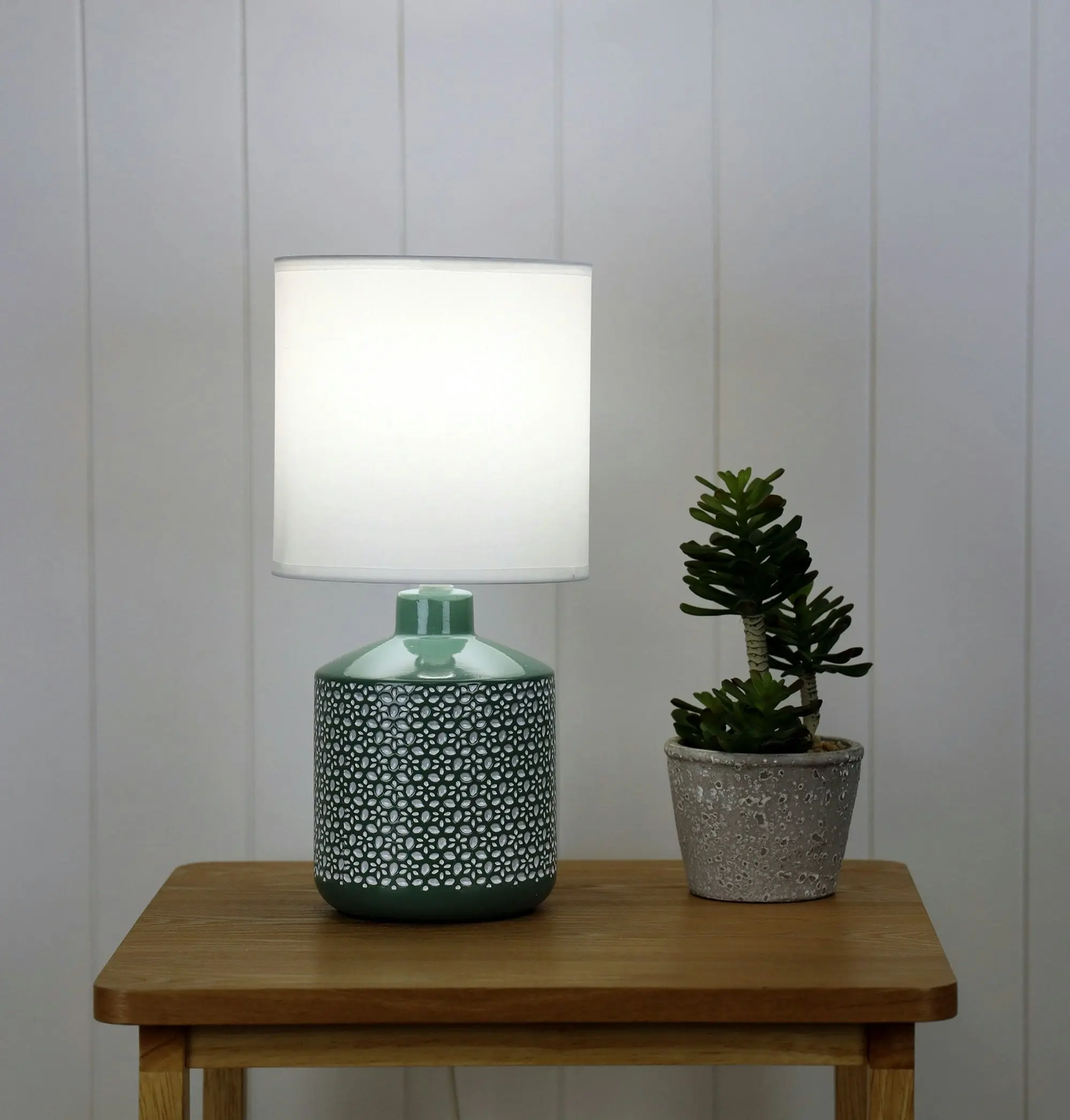 CELIA Green Ceramic Table Lamp