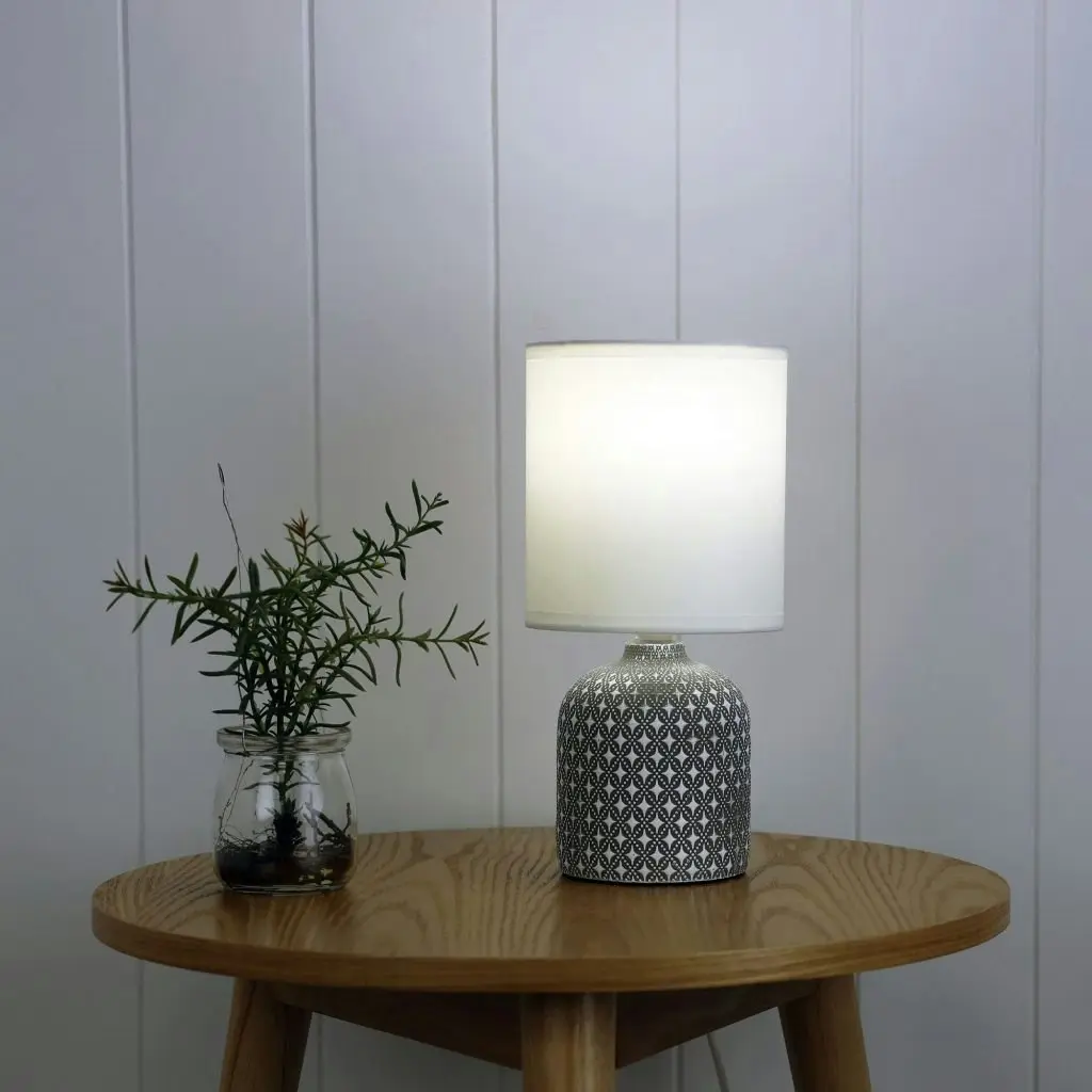 VERA Grey Ceramic Table Lamp