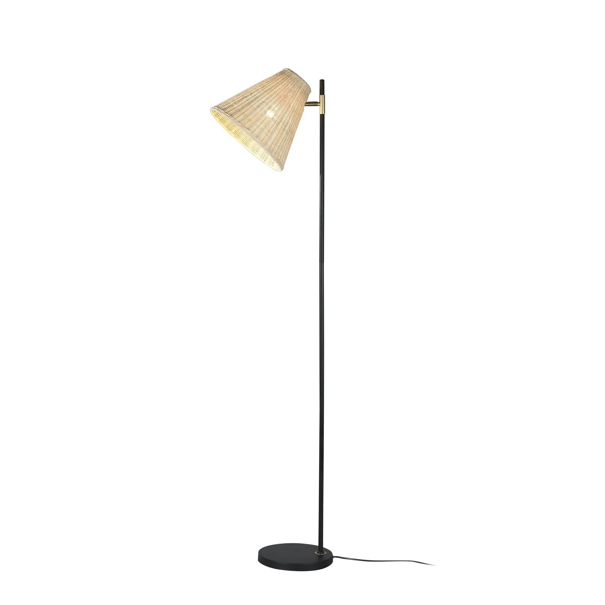 Yvette Rattan Floor Lamp