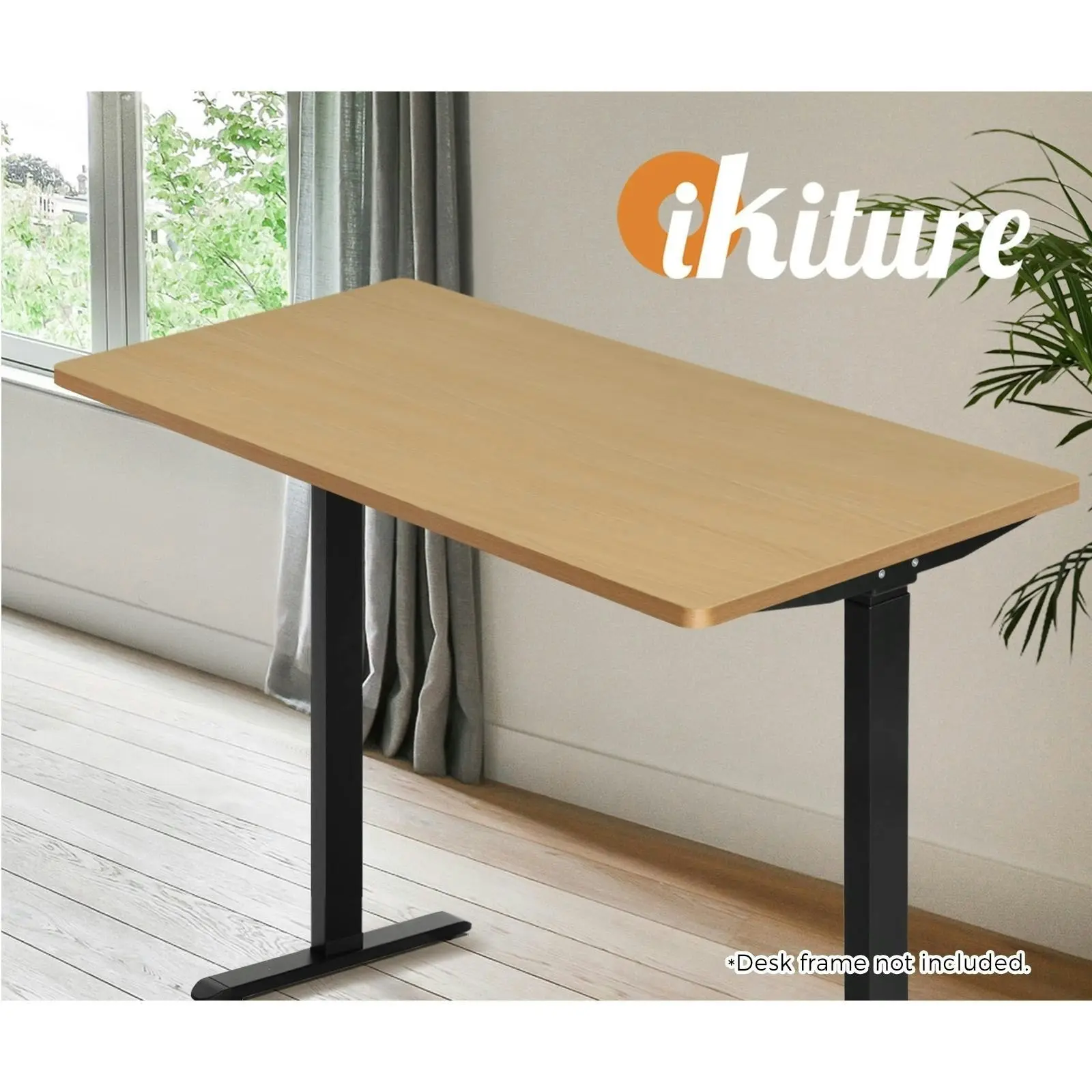 Oikiture 160cm Desk Top Electric Desk Board Computer Table OAK