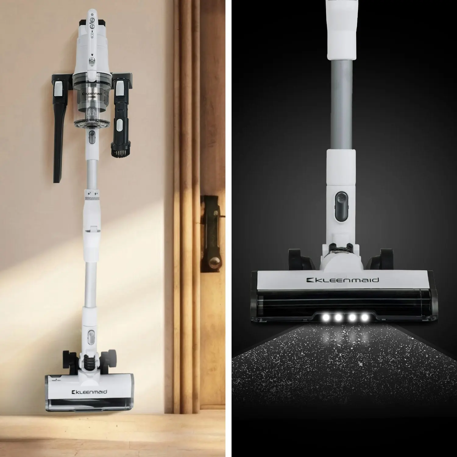 Kleenmaid Cordless Stick Vacuum Cleaner with Split Wand and Wet Mop - CSV 3865